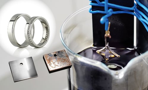 Waterless Platinum Electroplating Process