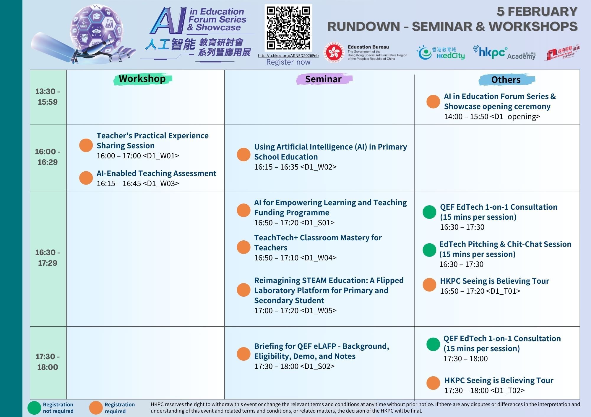 STF 2024 Agenda 工作坊及活動時間表- Day 1 EN
